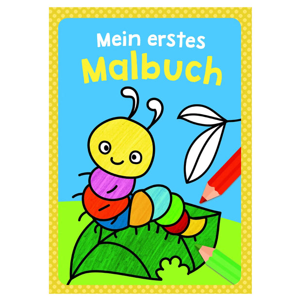 Mal-/Rätsel-Block oder -Buch, Erstes Malbuch