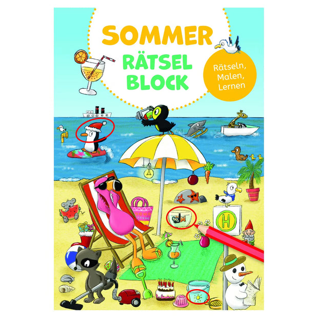 Mal-/Rätsel-Block oder -Buch, Mein Sommer-Puzzleblock