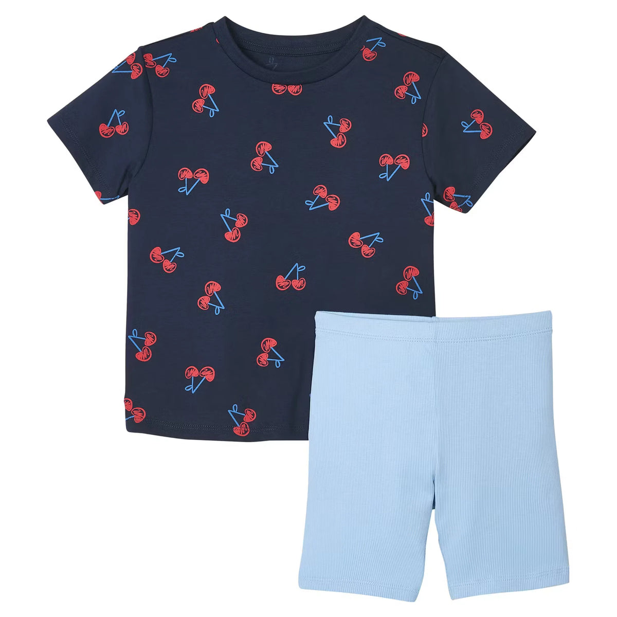 Kinder Sommer-Set, Marineblau/Blau, Gr. 122/128