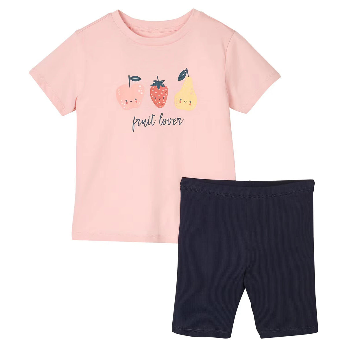 Kinder Sommer-Set, Pink/Marineblau, Gr. 98/104