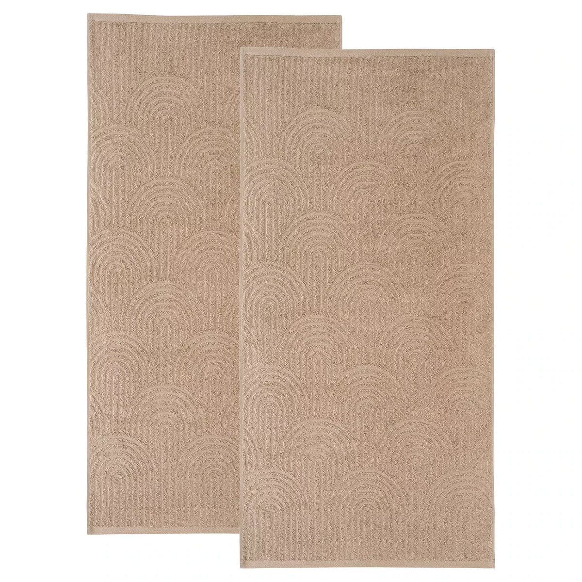 Duschtuch oder Handtücher, Handtuch 2er-Pack, Taupe