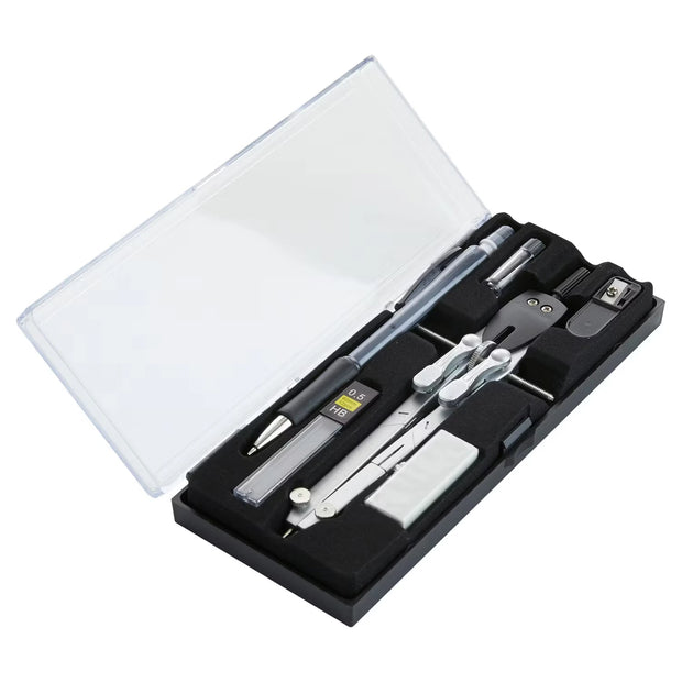 Zirkel- oder Geometrie-Set, Zirkel, Schwarz