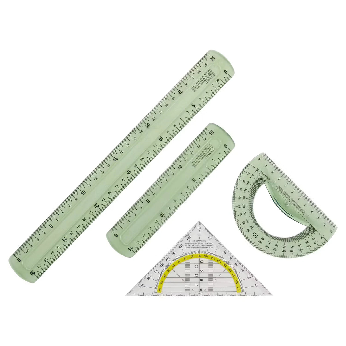 Zirkel- oder Geometrie-Set, Geometrie, Grün