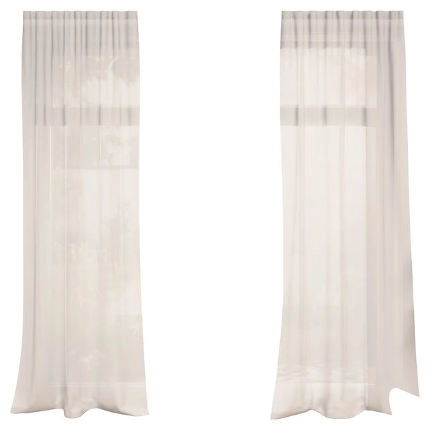 Vorhang Halbtransparent, Beige