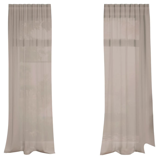 Vorhang Halbtransparent, Braun