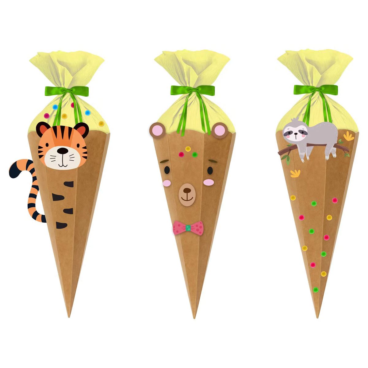 Schultüten Bastel-Set, Tiere