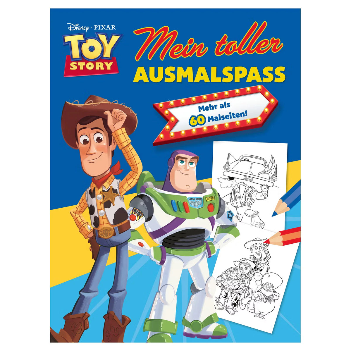 Vorlese & Activity-Buch, Toy Story Malbuch