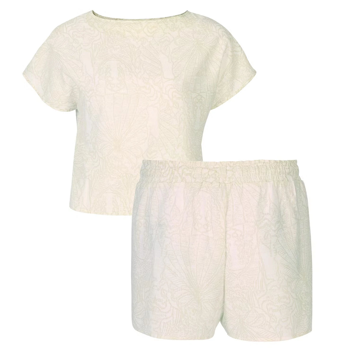 Damen Beachwear, Weißes Set, XS 34