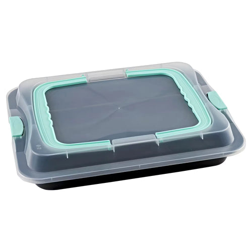 Backformen mit Transporthaube, Backblech, Schwarz