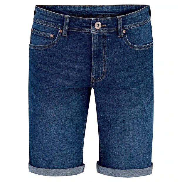 Herren Jeans Shorts, Dunkelblau, 50