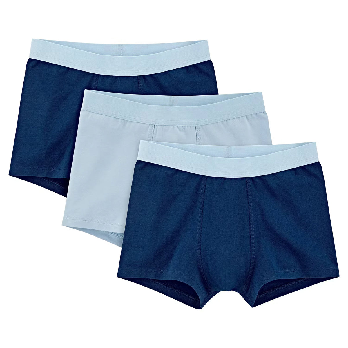 Kinder Unterwäsche, Jungen 3er Pack, Marineblau/Blau, Gr. 134/140