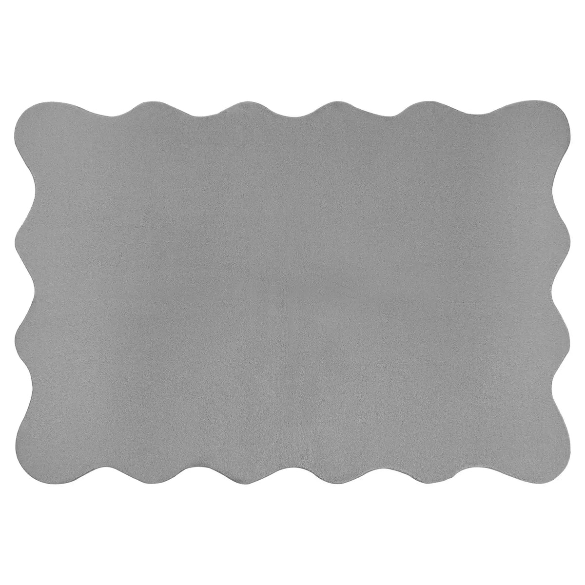 Design Teppich, Einfarbig, Grau