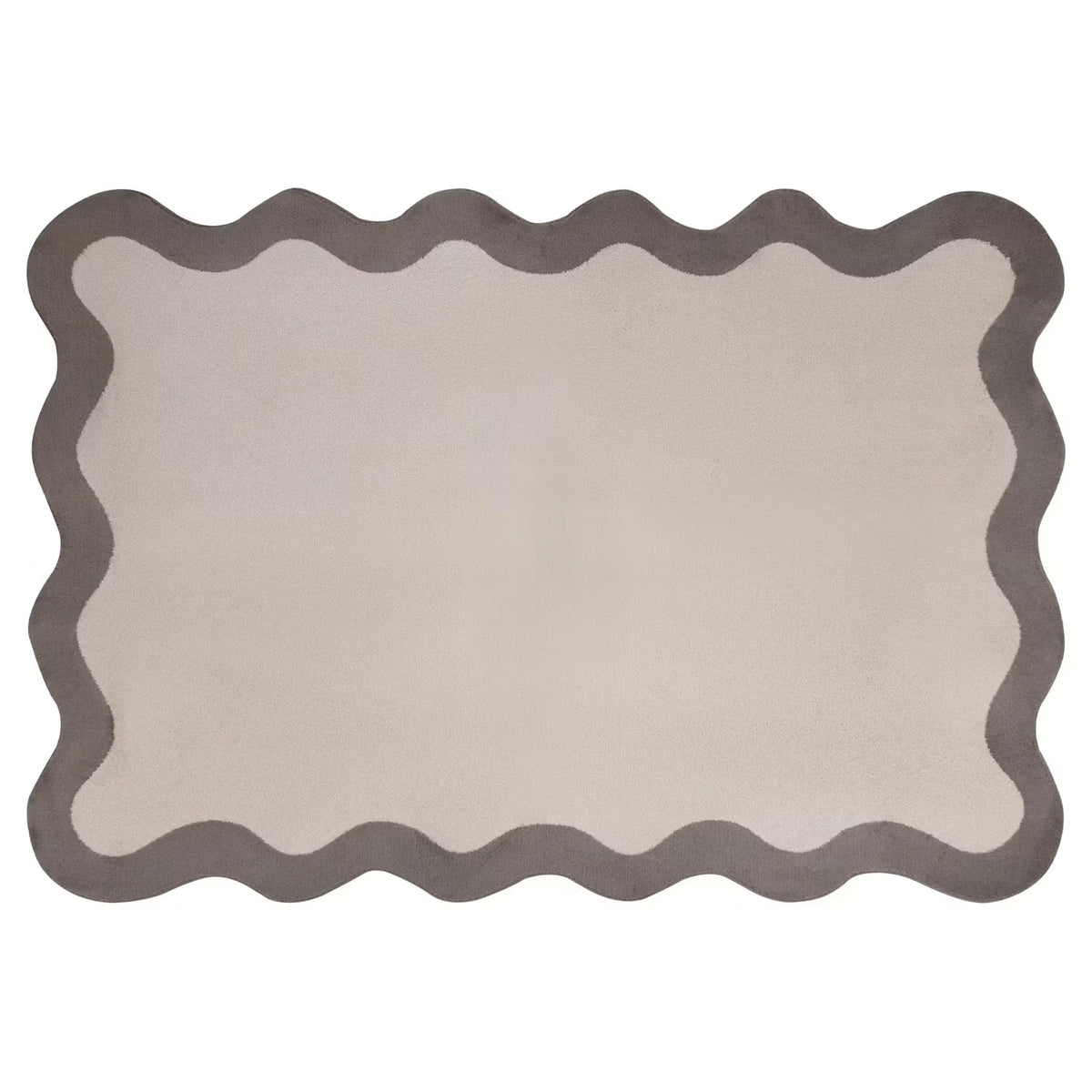 Design Teppich, Zweifarbig, Beige/Braun