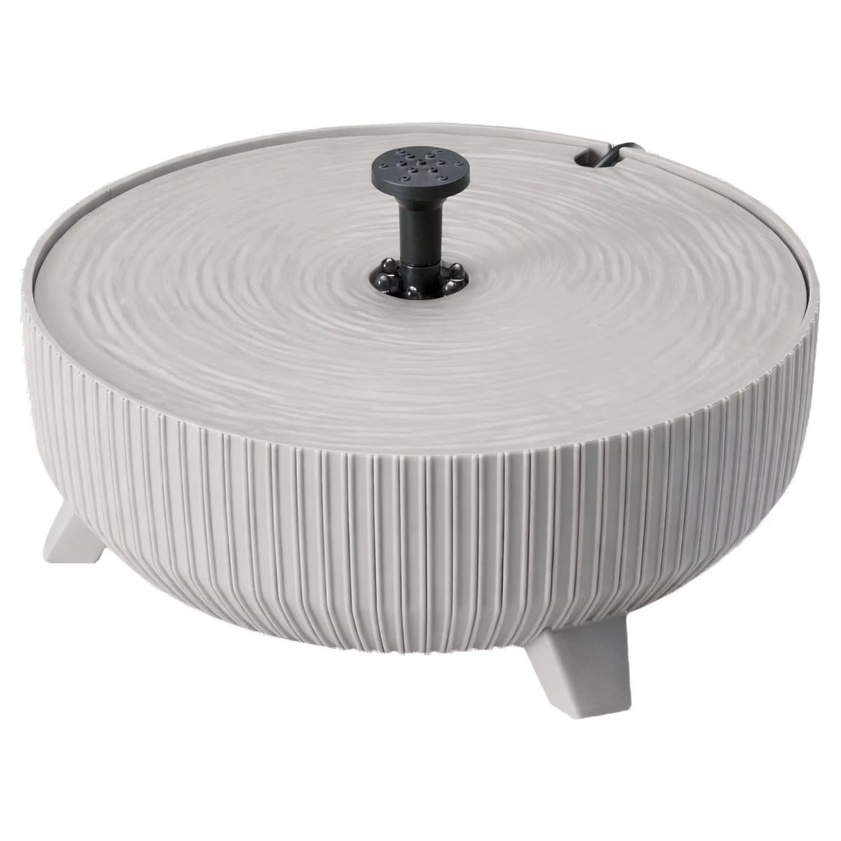 Solar-Springbrunnen, Geriffelt, Beige