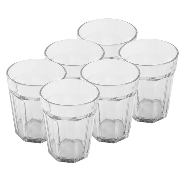 Gläser Basic, Facettiert, Transparent