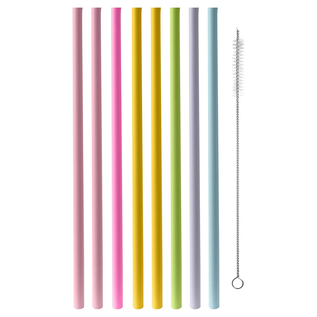 Wiederverwendbare Trinkhalme, gerade, bunt