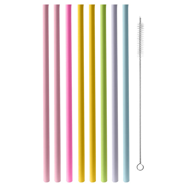 Wiederverwendbare Trinkhalme, gerade, bunt