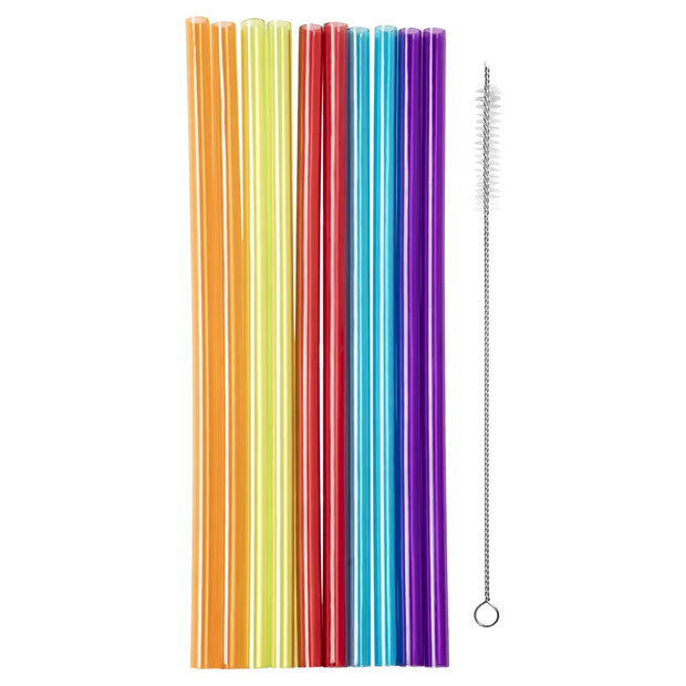 Wiederverwendbare Trinkhalme, bunt