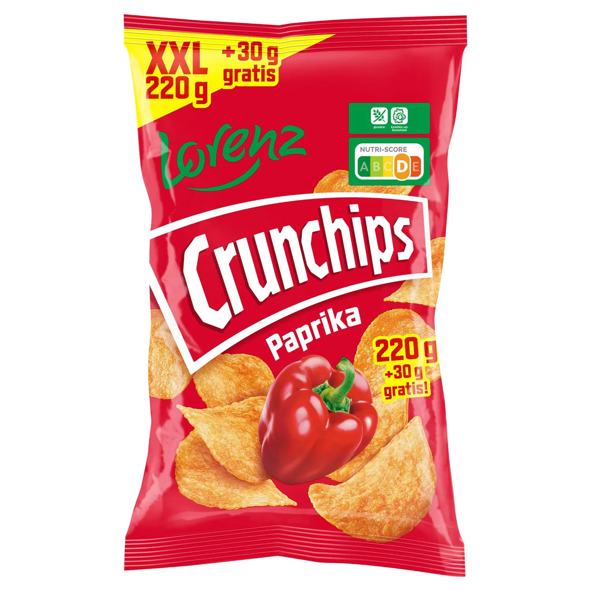 Crunchips XXL 250 g, Paprika