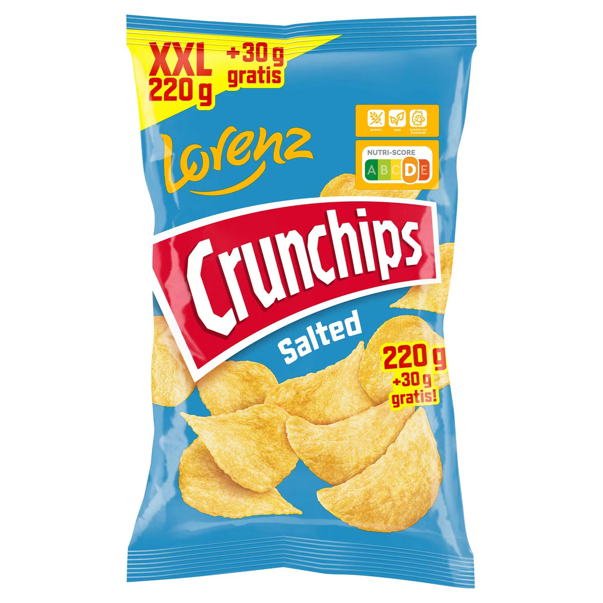 Crunchips XXL 250 g, Salted