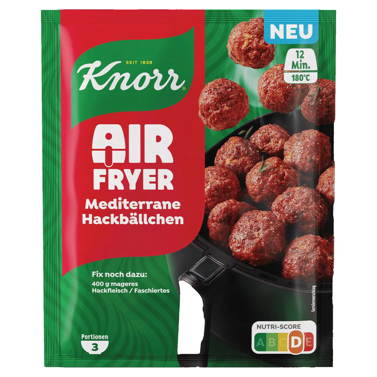 Fix Airfryer, Mediterrane Hackbällchen 38 g
